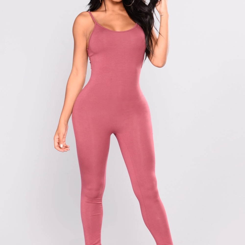 NWT Fashion Nova Nova Season Jumpsuit in Marsala